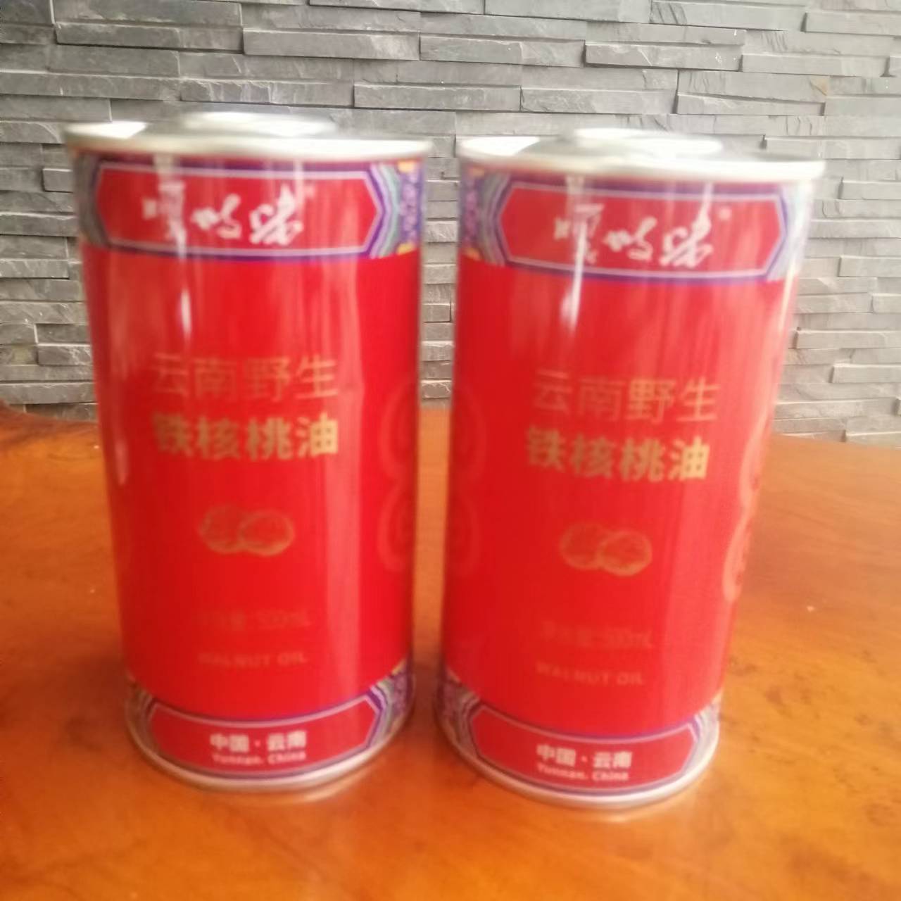 500ML云南鳳慶核桃油鐵罐 云南哪里做核桃油包裝好？